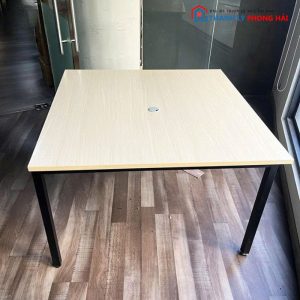 Bàn Làm Việc Đôi 1m2 Chân Sắt Hộp Mặt Gỗ MDF Cũ