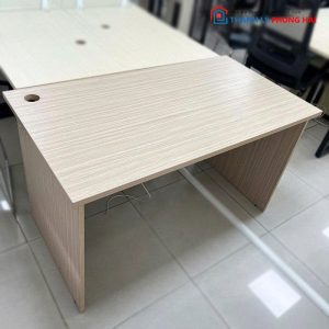 Bàn Làm Việc Gỗ MDF Cũ Có Lỗ Luồn Dây Điện