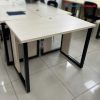 Bàn Mặt Gỗ MDF Chân Sắt Sơn Đen Cũ