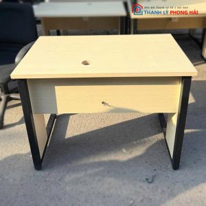 Bàn Mặt Gỗ MDF Chân Sắt Sơn Đen Cũ (Nhiều Màu)