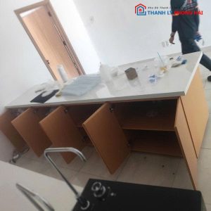 Bàn Quầy Pha Chế 3m15 Mặt Đá Cũ