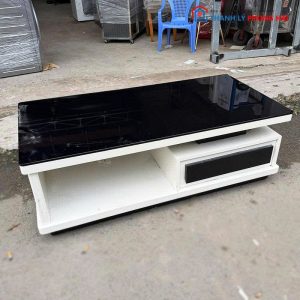 Bàn Sofa Mặt Kính Đen Cũ