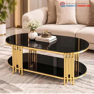 Bàn Sofa Oval Chân Sole Mới 99% (Nhiều Màu)