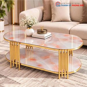 Bàn Sofa Oval Chân Sole Mới 99% (Nhiều Màu)
