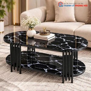 Bàn Sofa Oval Chân Sole Mới 99% (Nhiều Màu)