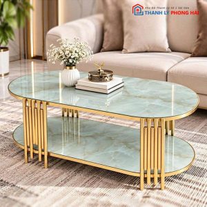 Bàn Sofa Oval Chân Sole Mới 99% (Nhiều Màu)