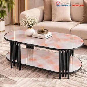Bàn Sofa Oval Chân Sole Mới 99% (Nhiều Màu)