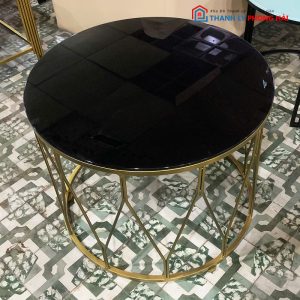 Bàn Sofa Tròn Mặt Kính Mới 99%