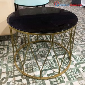 Bàn Sofa Tròn Mặt Kính Mới 99%