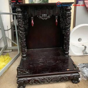 Bàn Thờ Ông Địa Cũ Chạm Rồng Sang Trọng