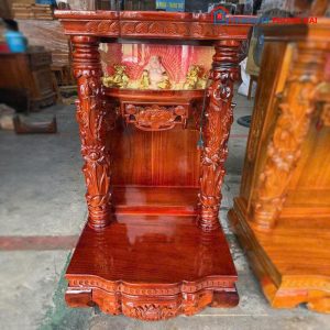 Bàn Thờ Thần Tài Thổ Địa Chạm Hoa Văn Mới 99%