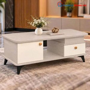 Bàn Trà Sofa Gỗ MDF Kèm Ngăn Chứa Đồ Mới 99%