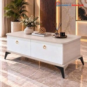 Bàn Trà Sofa Gỗ MDF Kèm Ngăn Chứa Đồ Mới 99%