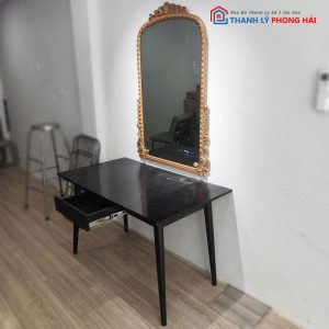 Bàn Trang Điểm Chân Côn Kèm Gương Treo Tường Cũ