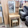 Bàn Trang Điểm Gỗ MDF Kèm Gương Cũ