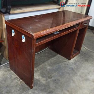 Bàn Văn Phòng 1m2 Cũ Có Khay Bàn Phím Trượt