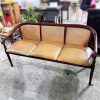 Băng Ghế Sofa Da Khung Gỗ Cũ