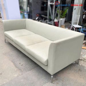 Băng Sofa 3 Chỗ Bọc Da Cũ Thiết Kế Đơn Giản