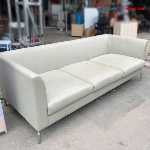 Băng Sofa 3 Chỗ Bọc Da Cũ Thiết Kế Đơn Giản