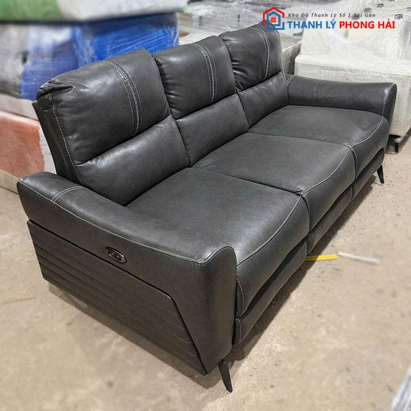 bang-sofa-boc-da-mau-den-2 Băng Sofa Bọc Da Màu Đen Tồn Kho Mới 99%