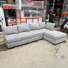 Băng Sofa Góc L Bọc Nỉ Xám Cũ