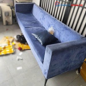 Băng Sofa Nhung Màu Xanh Cũ