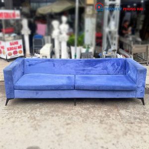 Băng Sofa Nhung Màu Xanh Cũ