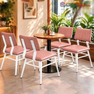 Bộ Bàn Ghế Cafe Đệm Da Mới 99% (Nhiều Màu)