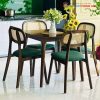 Bộ Bàn Ghế Cafe Mắt Cáo Gỗ Mới 99%