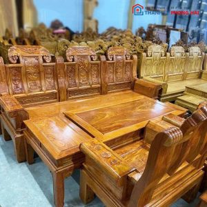 Bộ Bàn Ghế Salon 6 Món Tay Hộp Mới 99%