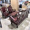 Bộ Bàn Ghế Salon Gỗ Tự Nhiên 4 Món Cũ
