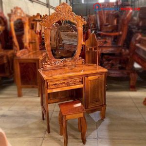 Bộ Bàn Trang Điểm Gỗ Tràm Có Gương Mới 99% (Nhiều Mẫu)