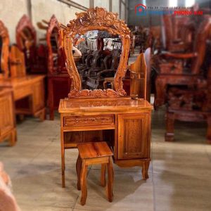 Bộ Bàn Trang Điểm Gỗ Tràm Có Gương Mới 99% (Nhiều Mẫu)