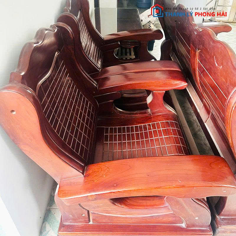 bo-salon-thung-go-tu-nhien-cu-4 Bộ Salon Thùng Gỗ Tự Nhiên Cũ