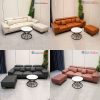 Bộ Sofa Bọc Da Chỉnh Tựa Đầu Kèm Đôn Mới 99%