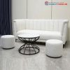 Bộ Sofa Bọc Vải Lông Cừu 1m9 Kèm Đôn Mới 99%