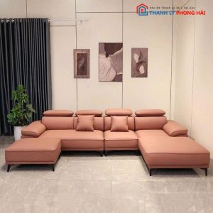 Bộ Sofa Da Phòng Khách Góc L Mới 99% (Nhiều Màu)
