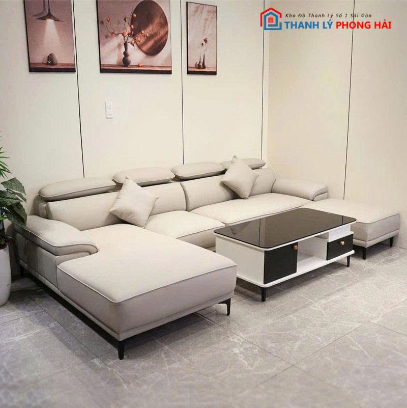 bo-sofa-da-phong-khach-goc-l-5 Bộ Sofa Da Phòng Khách Góc L Mới 99% (Nhiều Màu)