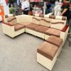 Bộ Sofa Góc L Đệm Nhung Cũ (Nhiều Màu)