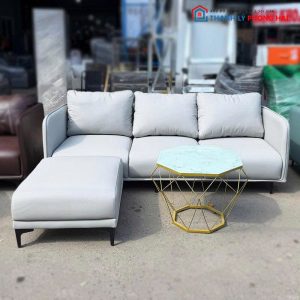Bộ Sofa Phòng Khách Bọc Da Tặng Bàn Trà Mới 99% (Nhiều Màu)