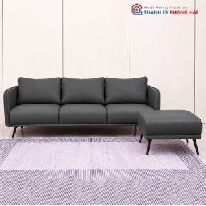 Bộ Sofa Phòng Khách Bọc Da Tặng Bàn Trà Mới 99% (Nhiều Màu)