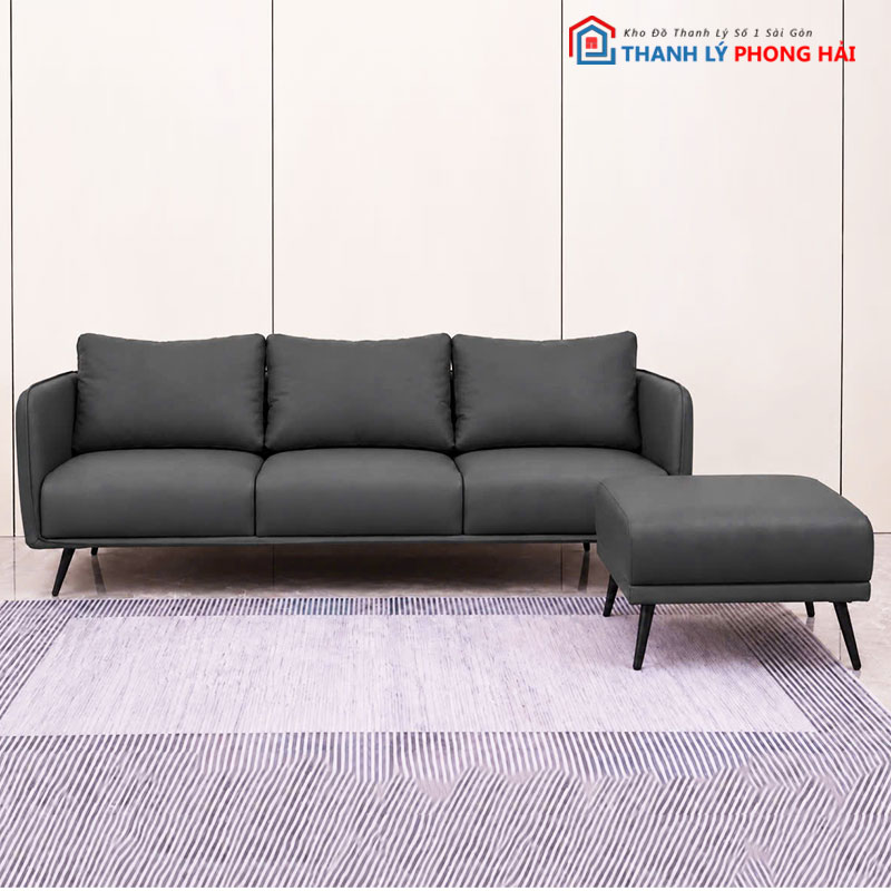 bo-sofa-phong-khach-boc-da-tang-ban-tra (4) Bộ Sofa Phòng Khách Bọc Da Tặng Bàn Trà Mới 99% (Nhiều Màu)