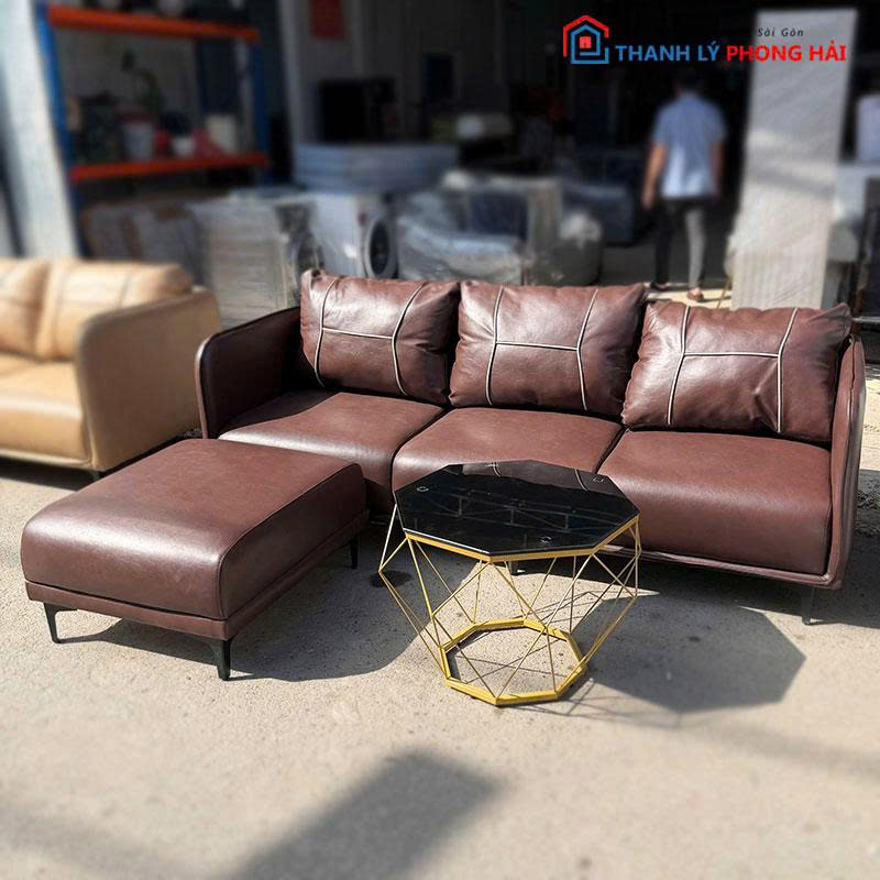 bo-sofa-phong-khach-boc-da-tang-ban-tra (6) Bộ Sofa Phòng Khách Bọc Da Tặng Bàn Trà Mới 99% (Nhiều Màu)