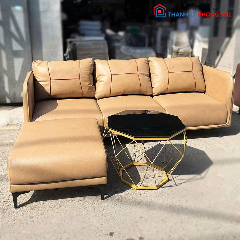 bo-sofa-phong-khach-boc-da-tang-ban-tra (7) Bộ Sofa Phòng Khách Bọc Da Tặng Bàn Trà Mới 99% (Nhiều Màu)