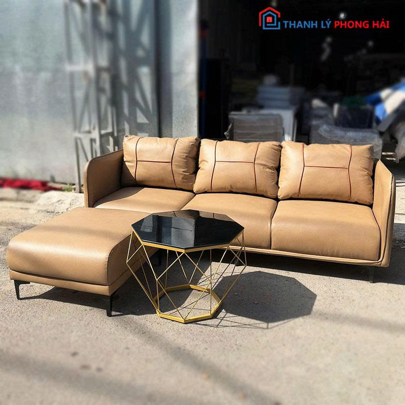 bo-sofa-phong-khach-boc-da-tang-ban-tra (8) Bộ Sofa Phòng Khách Bọc Da Tặng Bàn Trà Mới 99% (Nhiều Màu)