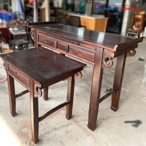 Cặp Kệ Thờ 1m57 Gỗ Tự Nhiên Cũ