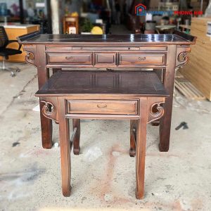 Cặp Kệ Thờ 1m57 Gỗ Tự Nhiên Cũ