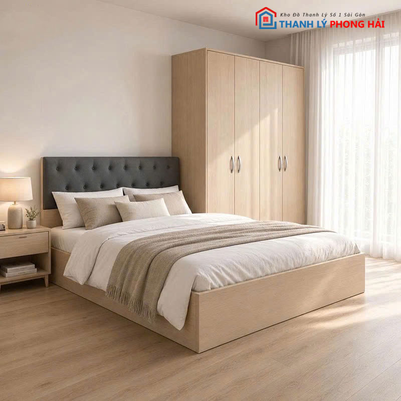 combo-giuong-tu-ban-trang-diem-mdf (11) Combo Giường Tủ Bàn Trang Điểm MDF Mới 99%