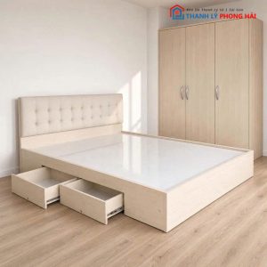 Combo Giường Tủ Bàn Trang Điểm MDF Mới 99%