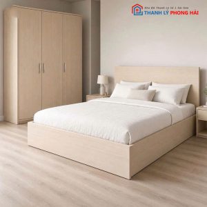 Combo Giường Tủ Bàn Trang Điểm MDF Mới 99%